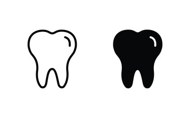 tooth icon vector
