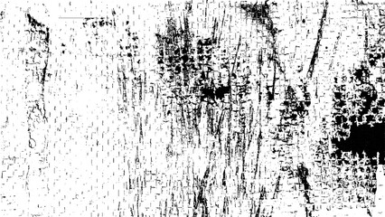 Grunge Black And White Urban Vector Texture Template. Dark Messy Dust Overlay Distress Background. Grunge Wall Image. 