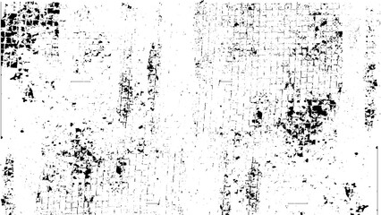 Grunge Black And White Urban Vector Texture Template. Dark Messy Dust Overlay Distress Background. Grunge Wall Image. 