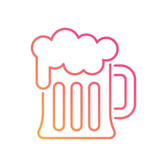 Beer mug vector icon