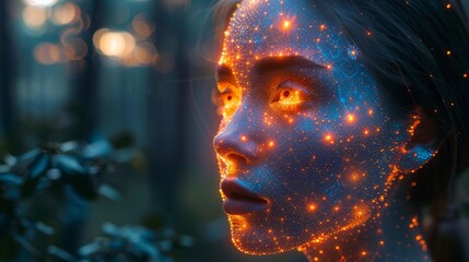 Ai machine learning reaction can interact with chat bot software network. Big data and blockchain system can interact with neural links. Generative art images can be generated with neural networks.