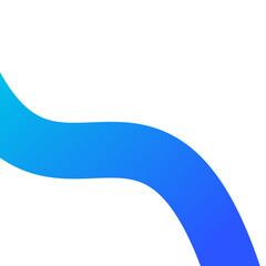 Blue Bold Line Corner