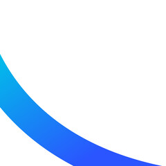 Blue Bold Line Corner