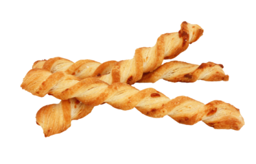 Biscuits apéritif / Torsades feuilletées (fond transparent)