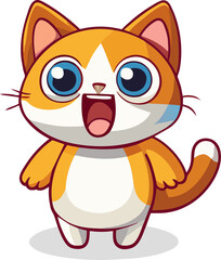 cute cartoon cat illustration