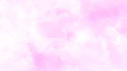 Pink sky horizon background with clouds on a sunny day seascape image. Vector illustration.