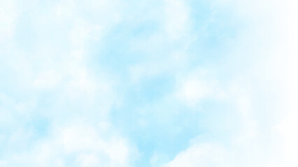 Sky blue background. Sky cloud clear. Blue sky horizon background with clouds. Vector illustration.