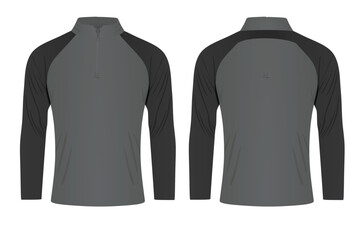 Grey  fleece long sleeve. vector © marijaobradovic