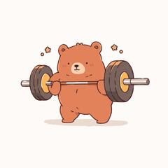 Bear exercising