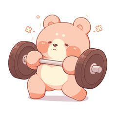 Bear exercising