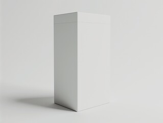 A clean, white rectangular box on a neutral background, ideal for product branding mockups.