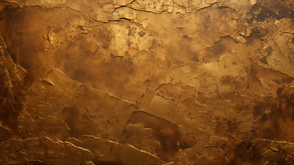 Abstract Grunge Background - Weathered Elegance: Antique Metal Surface in Vintage Gold