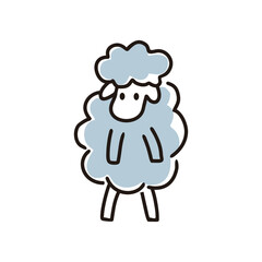 Sheep Doodle Cartoon