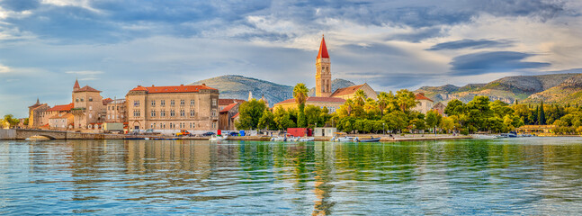 Urban Skyline Across Water at Trogir Croatia