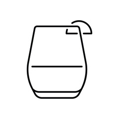 Cranberry drink vector icon