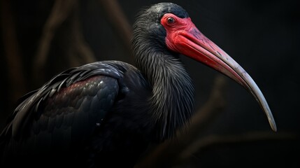 portrait of a stork