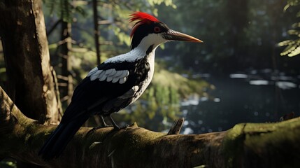 Obraz premium red billed hornbill