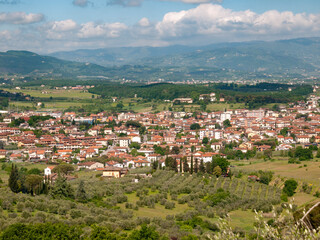 Italia, Toscana, provincia di Pistoia. Il paese di Quarrata