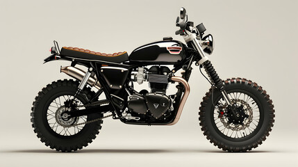A scrambler-style bike built for versatility and off-road performance