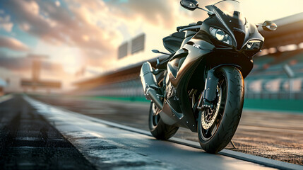 A sportbike designed for maximum speed and agility on the track