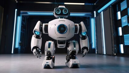 DJ Robot has 4K resolution, 3D rendering, printing, concept art, liveliness.