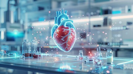 Virtual Heart Health: 3D Hologram of A Heart Visualization for Healthcare Technology