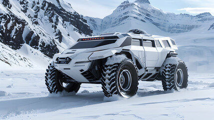 concept vehicle tailored for extreme climates, such as desert or arctic conditions