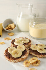 Tasty food with banana, concept of tasty food with banana