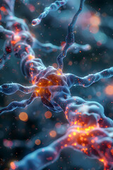 Captivating Bioelectrical Immersive of Cellular Complexities in Watercolor Elegance