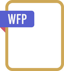 WFP File rectangular icon