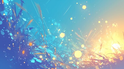 Celestial Festivities: Abstract Sky Party Background Collection