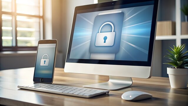 2FA Security: Mobile Phone and Computer Connected for Secure Login and Data Protection
