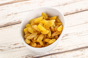 Yellow raisin - dry grape berries