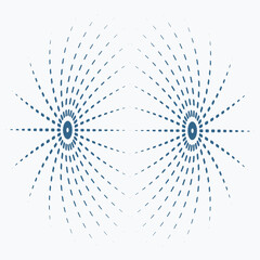 Pattern element on a white background. The vector image can be used as a decoration for fine art.