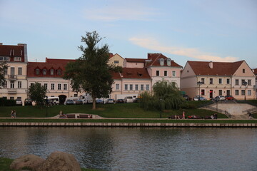 Obraz premium Minsk, Belarus - August 01, 2023: View The street