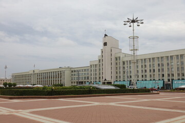 MINSK, Belarus - August 01, 2023: Government building