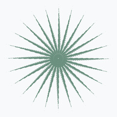 Obraz premium Pattern element on a white background. The vector image can be used as a decoration for fine art.