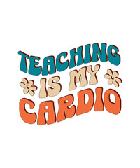 Teacher Svg Bundle, Retro Teacher Svg, Gift For Teacher, Wildflower Svg, Mental Health, Funny Teacher Svg, Teacher Life Svg, Svg File For Cricut,Retro Teacher SVG Bundle, Teacher Life svg, Retro Wavy 