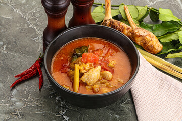 Thai traditional Tom Yum with chicken