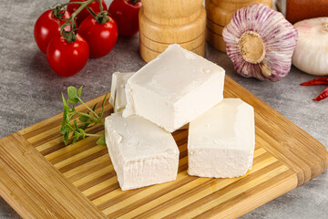 Greek traditional organic feta cheese