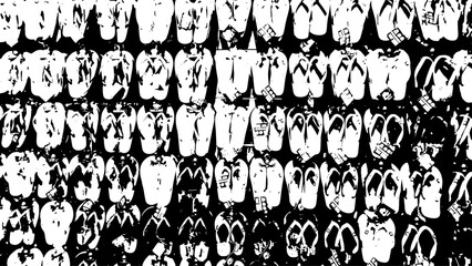 1-69. Slipper texture background image. Sandal vector image