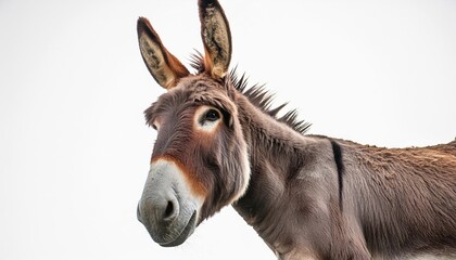 Fototapeta premium Donkey isolated on white background 