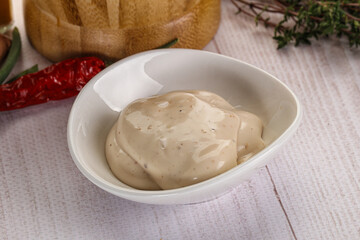 Burger sauce in the bowl