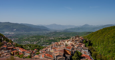 Miranda, Molise, Italy. Spectacular spring panorama. 2024
