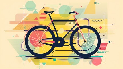 Fototapeta premium Bicycle poster 