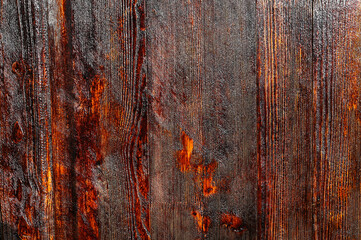The texture of a mahogany colored tree.