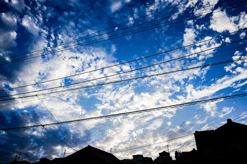 印象的な青空