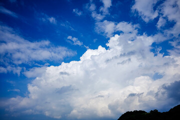 印象的な青空