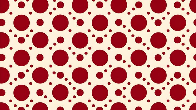 White with Red Polka Dots: Classic Pattern Design