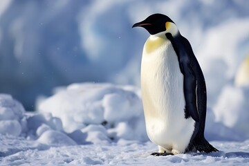 Fototapeta premium Realistic Penguin 3D render on fantasy and fufure.